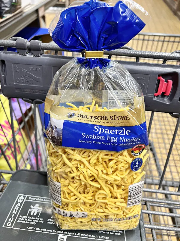 egg spaetzle from aldi