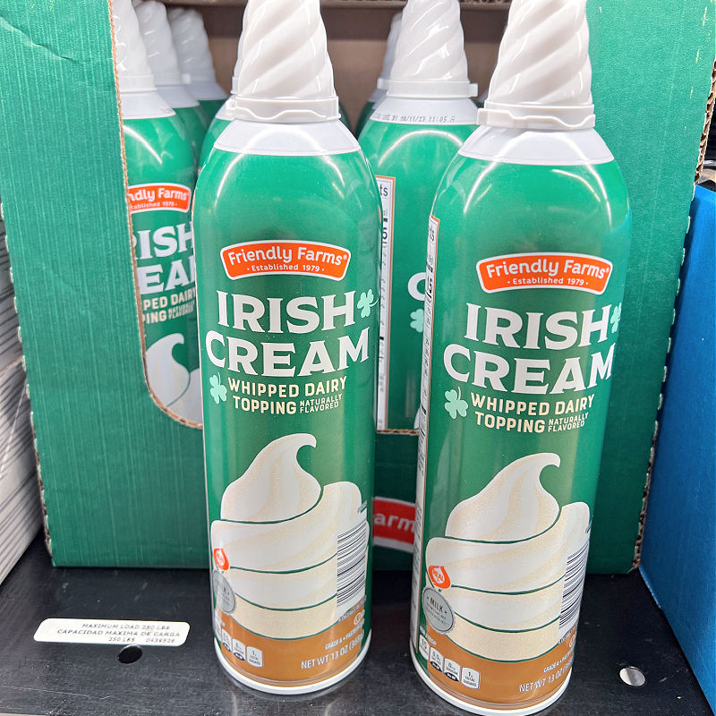 irish cream whipped dairy topping
