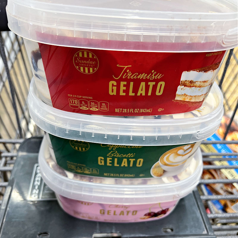 winter gelato flavors at aldi