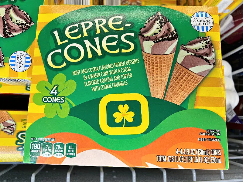 lepre-cones are mint and cocoa flavored