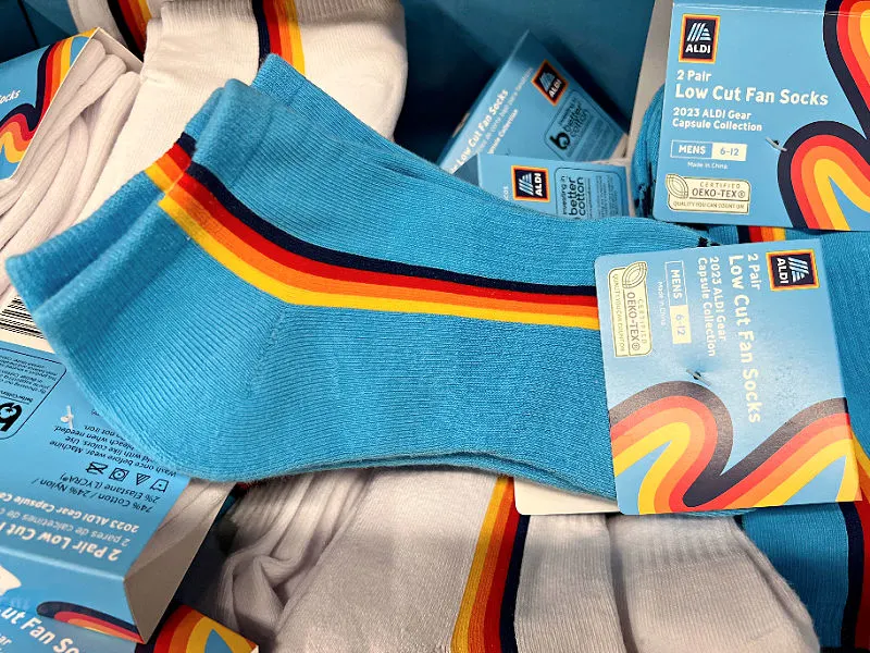 aldi fan gear socks