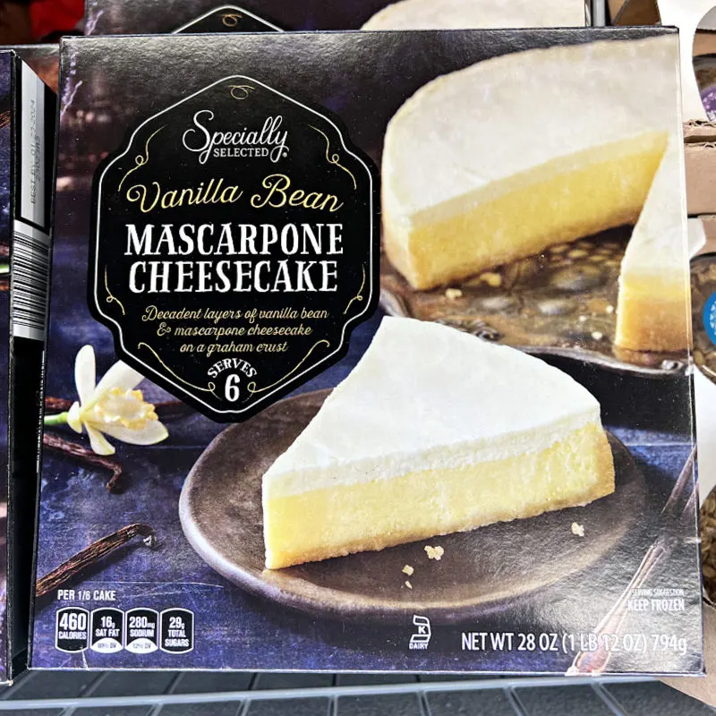 marscapone cheescake in a box