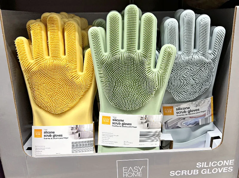 silicone scrub gloves