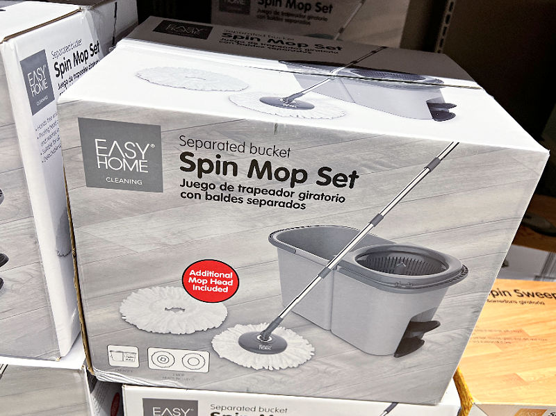 spin mop set with extra mop head