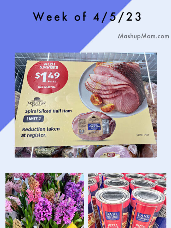 Free ALDI Meal Plan week of 4/9/23