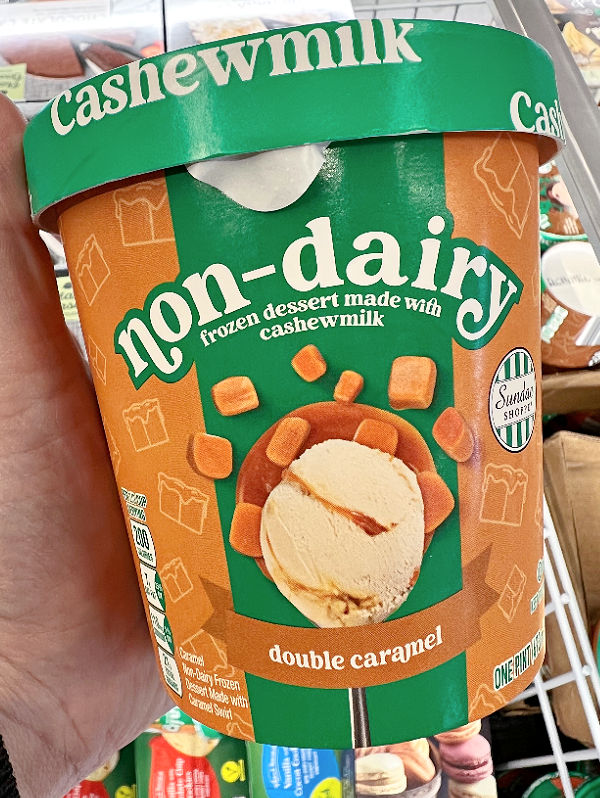 cashew milk ice cream at aldi
