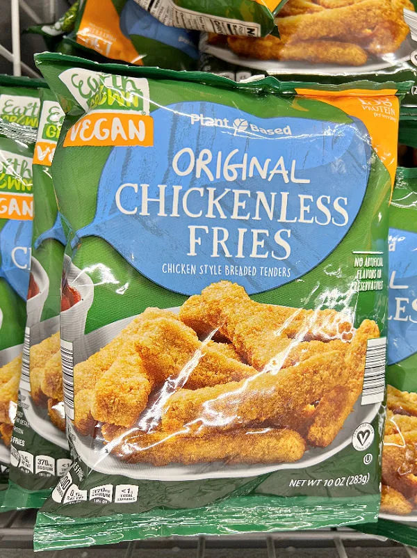 earth grown chickenless fries chicken style tenders