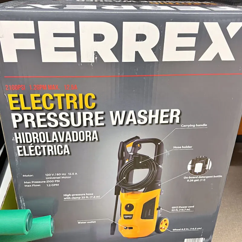 ferrex electric pressure washer