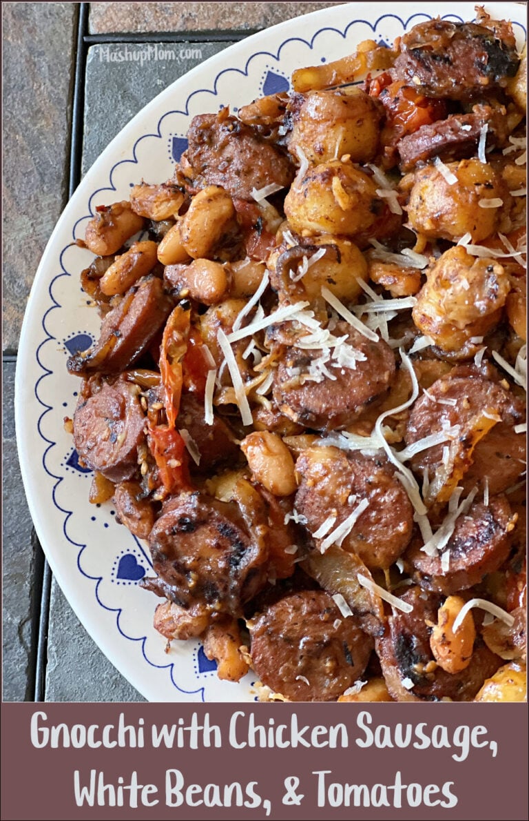 Gnocchi with Chicken Sausage, White Beans, & Tomatoes