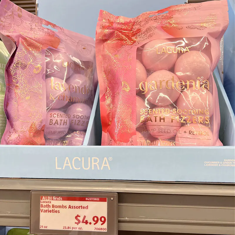 Lacura bath bombs at ALDI