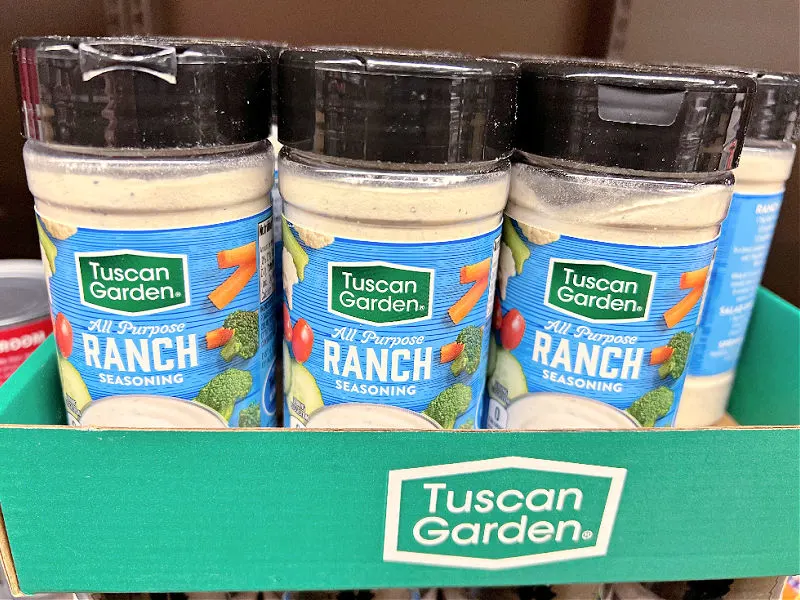 bottles of ranch seasoning