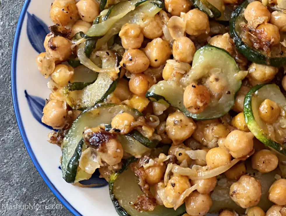 chickpeas and zucchini