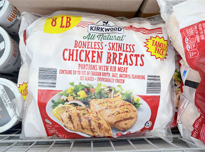 individually quick frozen chicken breast