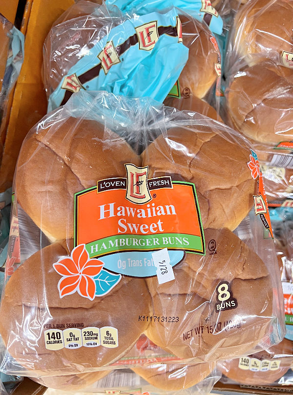hawaiian hamburger buns
