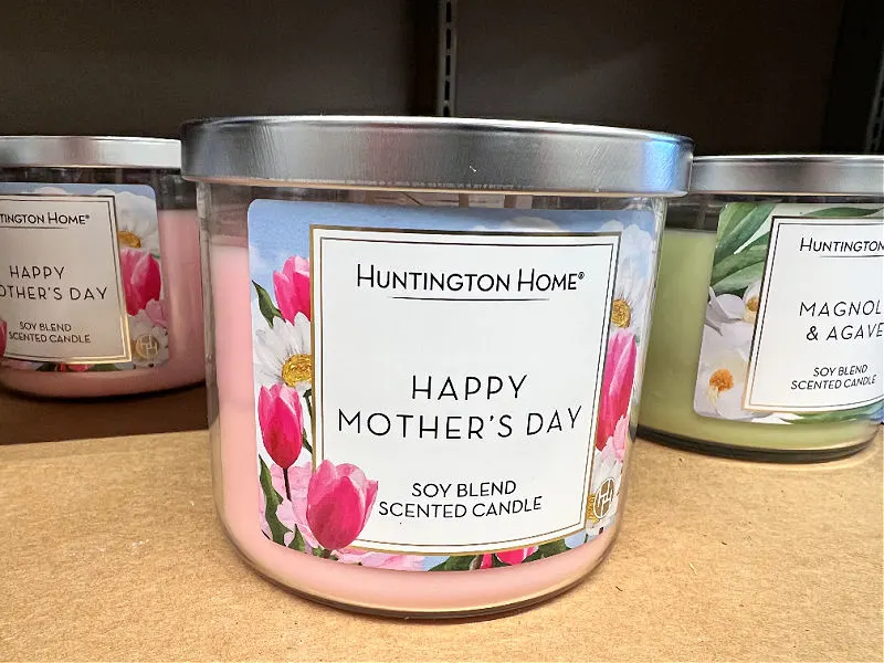 mother's day candle at aldi