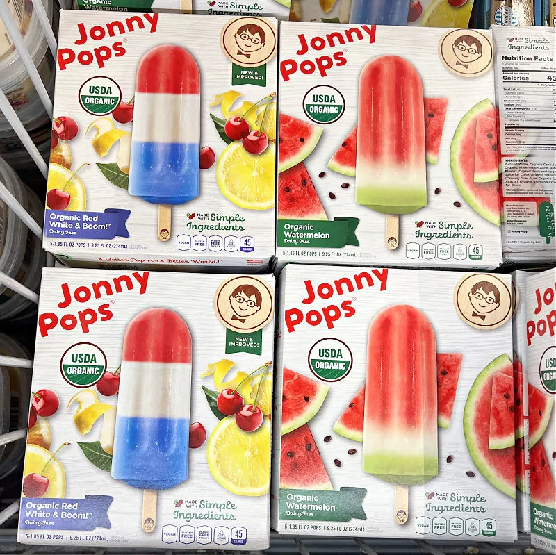 organic jonny pops