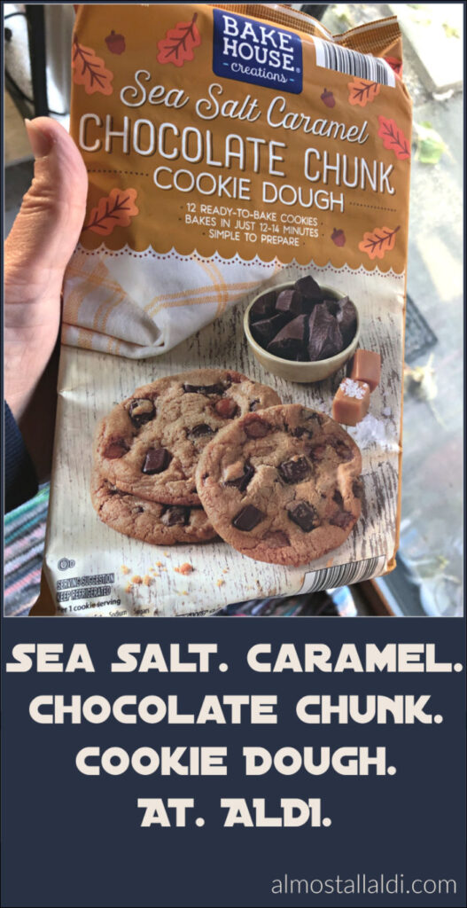 a review of aldi sea salt caramel chocolate chunk cookie dough