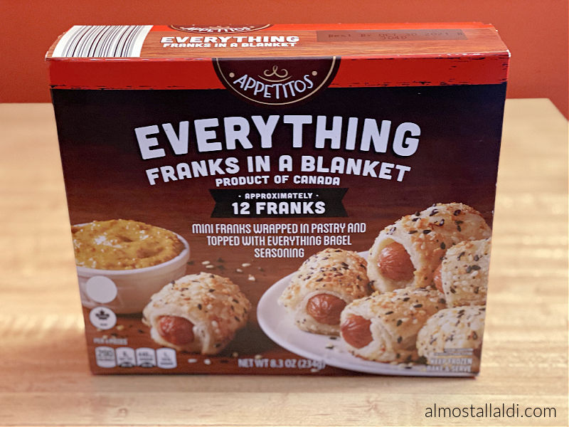 aldi everything franks in a blanket box