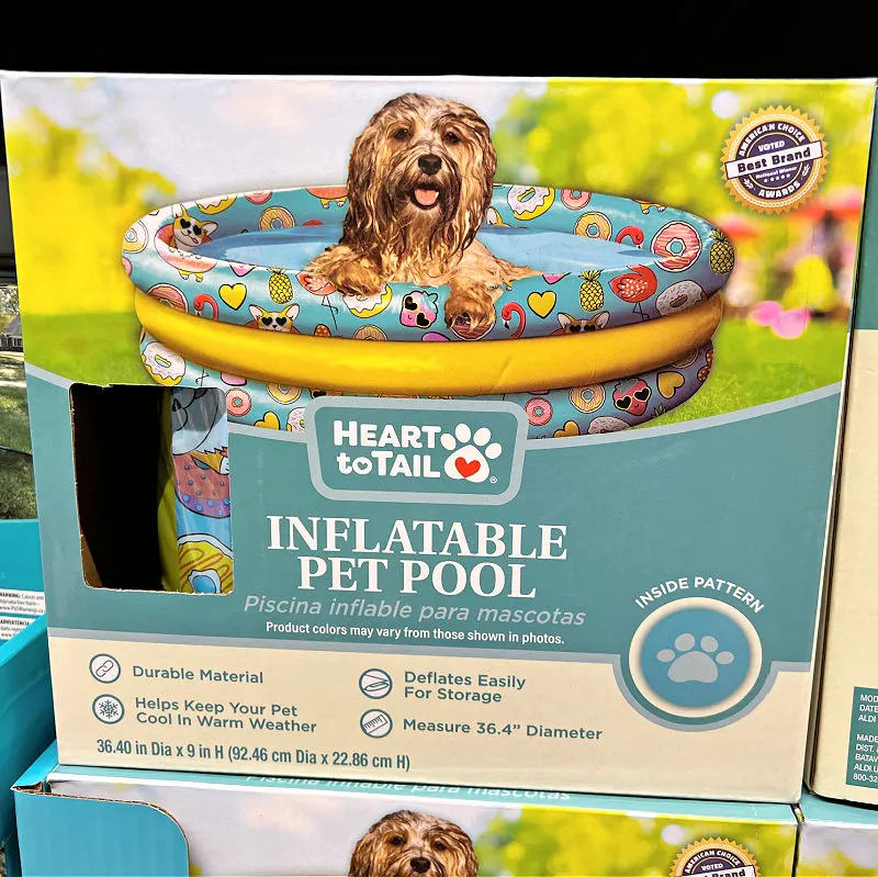 inflatable pet pool