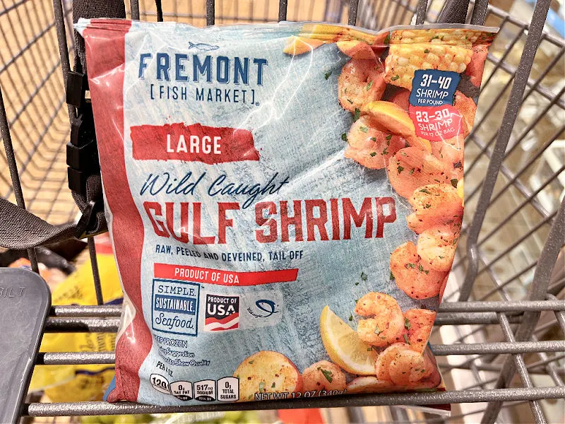 large wild caught gulf shrimp