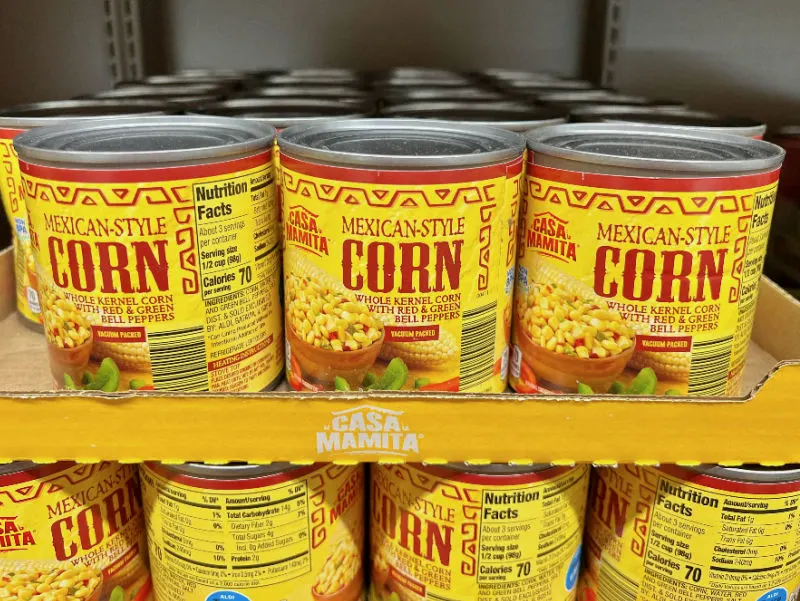 mexican style corn in a can