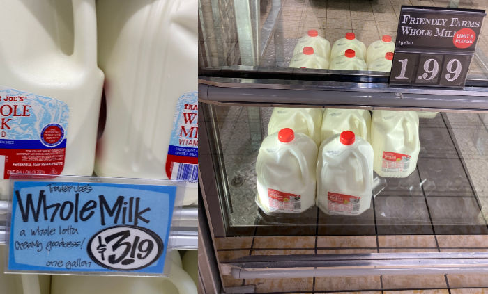 milk prices at aldi and trader joe's