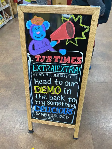 samples at trader joe's