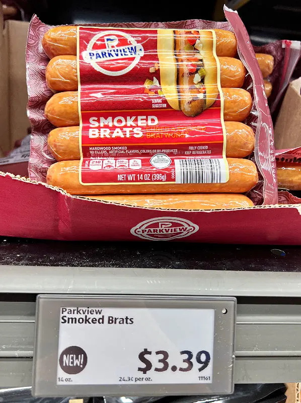 smoked brats at aldi