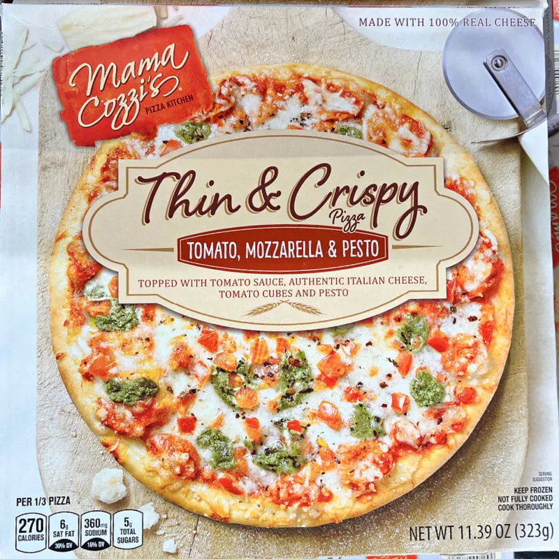 thin & crispy tomato mozzarella pizza