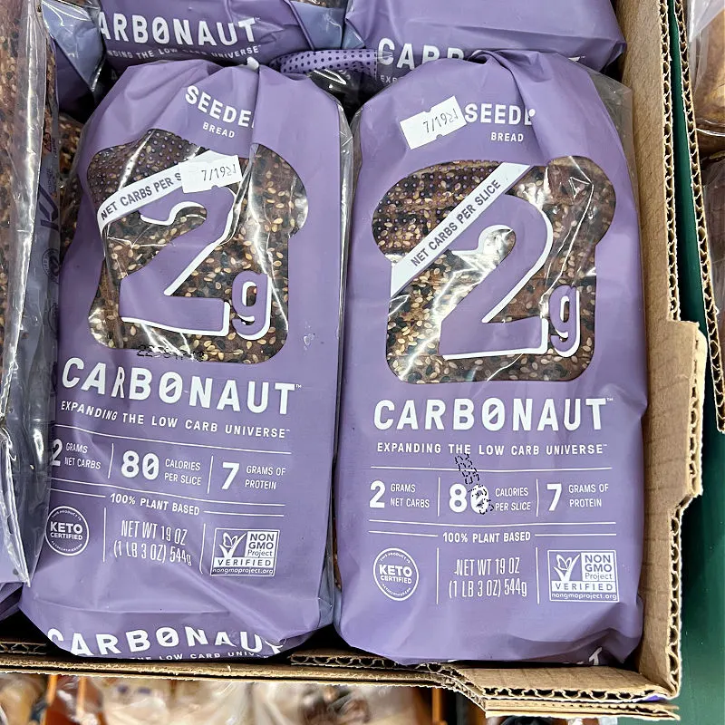 carbonaut low carb bread at aldi