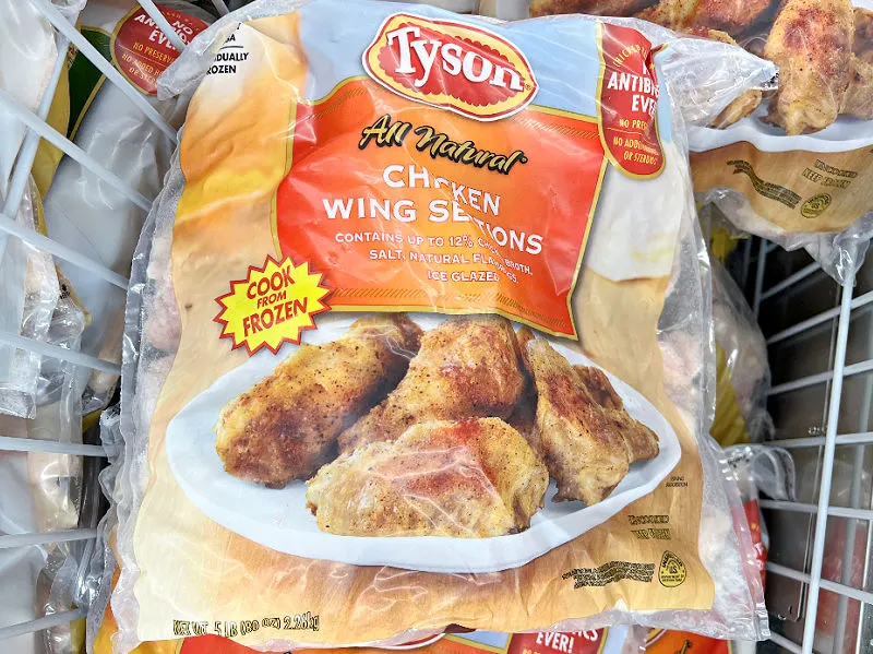 tyson frozen chicken wings