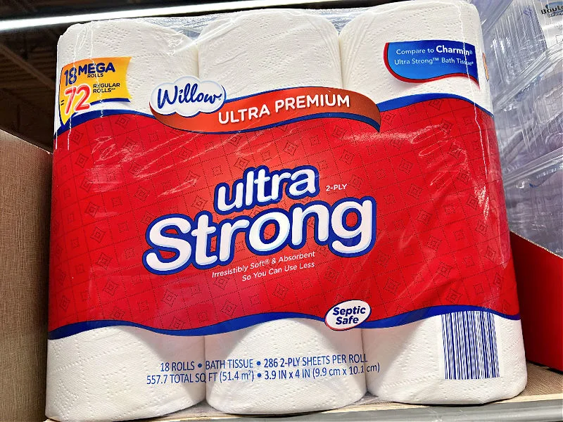 willow ultra strong toilet paper