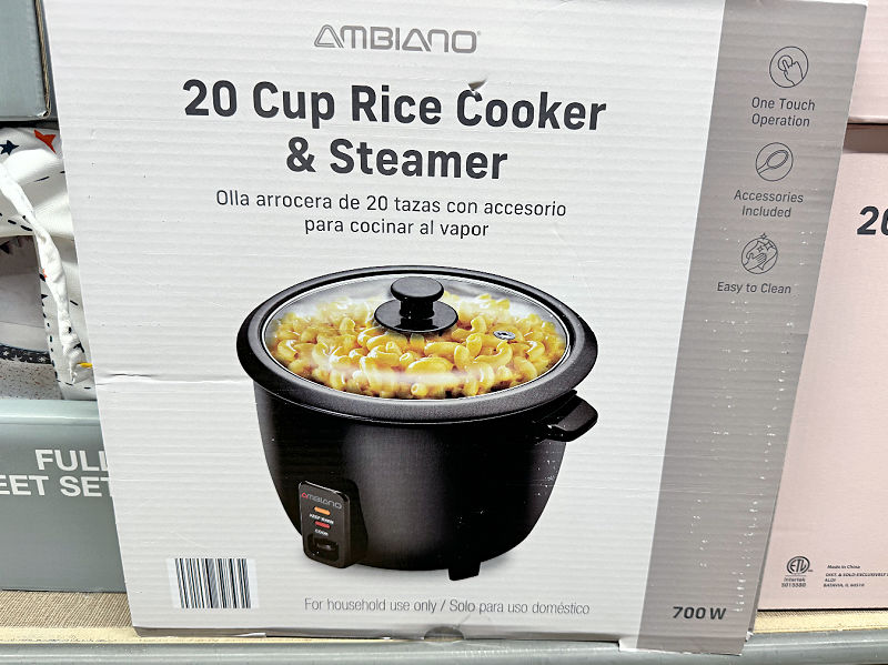 20 cup rice cooker at aldi
