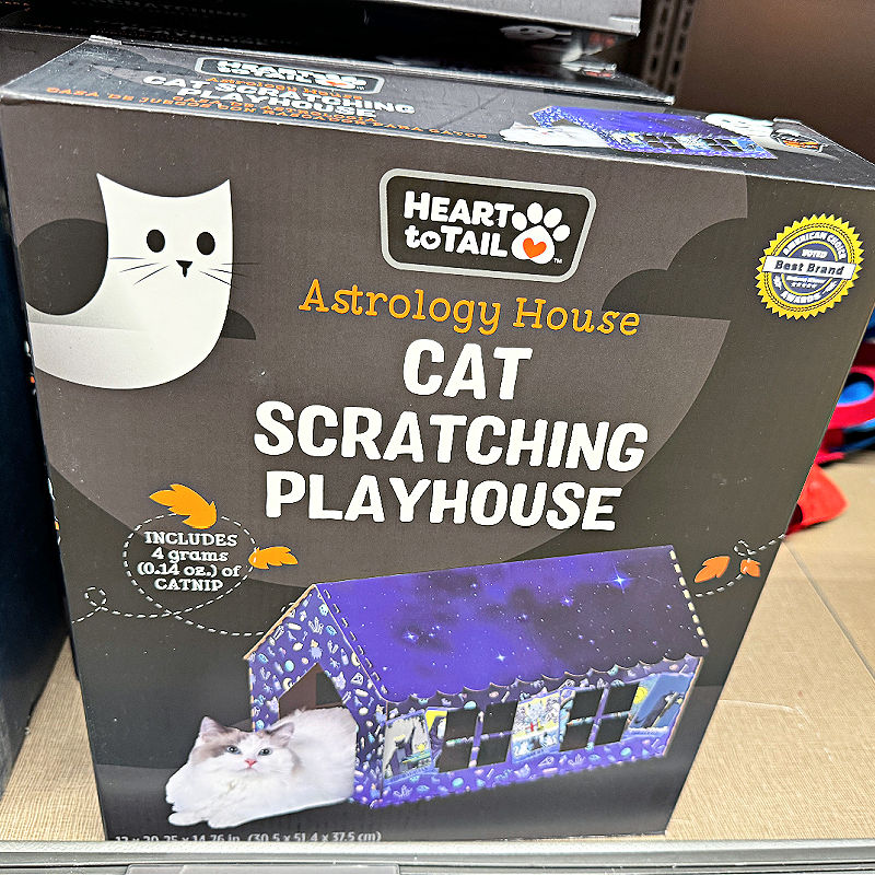 aldi halloween cat scratching playhouse