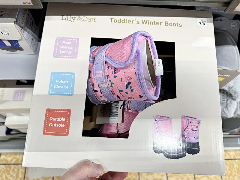 toddler winter boots at aldi